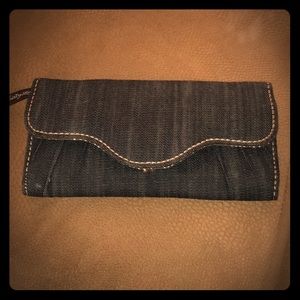 Thirty-One Trifold Denim Wallet